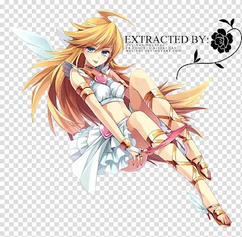 Anarchy Panty, blonde haired female anime illustration transparent background PNG clipart