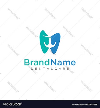 Anchor dental logo icon design template vector image