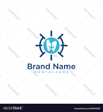 Anchor dental logo icon design template vector image