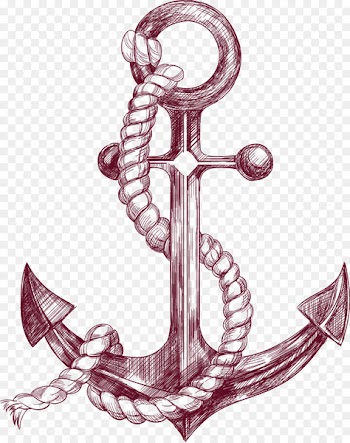 Anchor Drawing Banner Illustration - Sketch anchor 