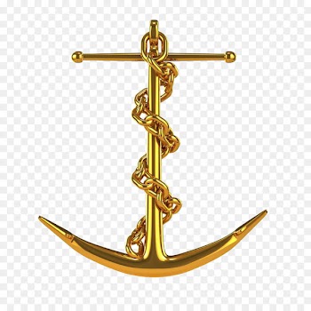 Anchor Photography Chain Illustration - Golden Anchor 