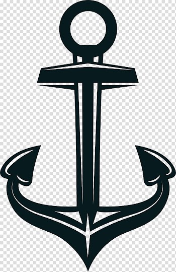Anchor Watercraft Ship , Hand painted green anchor circle transparent background PNG clipart