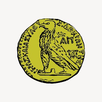 Ancient coin clipart, drawing illustration | Free Vector Illustration - rawpixel