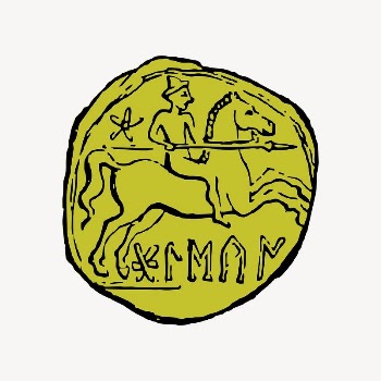 Ancient coin clipart, drawing illustration | Free Vector Illustration - rawpixel