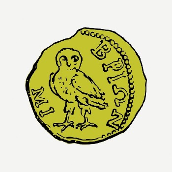 Ancient coin collage element, vintage | Free PSD Illustration - rawpixel