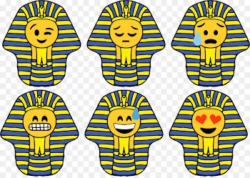 Ancient Egypt Smiley Pharaoh Emoticon Clip art - pharaoh 