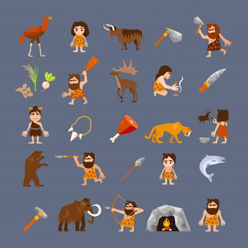 Ancient flat icons Free Vector