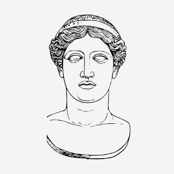Ancient Greek goddess statue illustration. | Free Photo Illustration - rawpixel