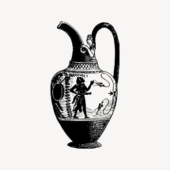 Ancient greek vase drawing, ancient | Free Vector Illustration - rawpixel