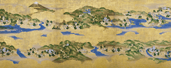 Ancient Japanese landscape map illustration. | Free Photo Illustration - rawpixel
