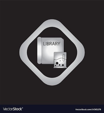 Ancient library book vector image