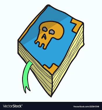 Ancient magic book with alchemy recipes and vector image