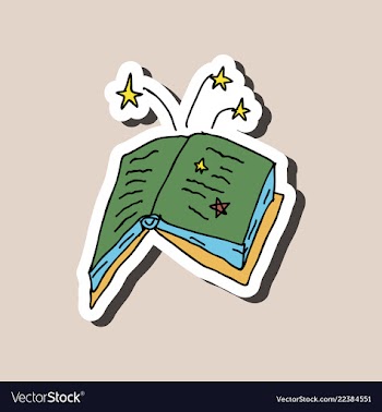Ancient magic book with alchemy recipes and vector image