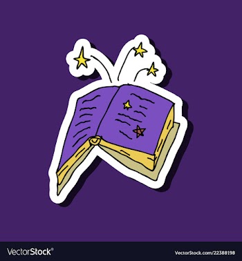Ancient magic book with alchemy recipes and vector image