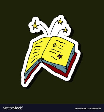 Ancient magic book with alchemy recipes and vector image