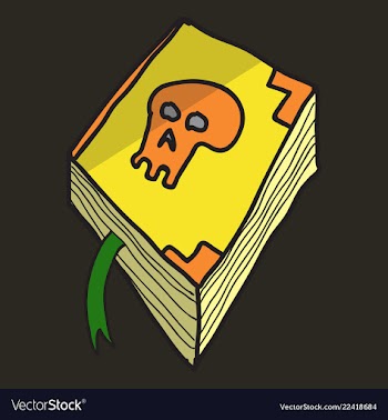 Ancient magic book with alchemy recipes and vector image