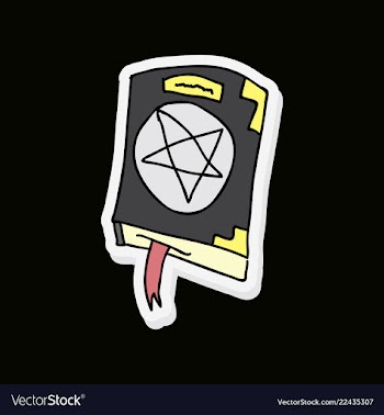 Ancient magic book with alchemy recipes and vector image