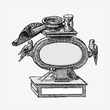 Ancient map frame  clipart, | Free Vector - rawpixel