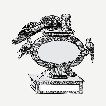 Ancient map frame drawing, vintage | Free PSD - rawpixel