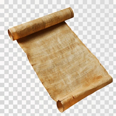 ancient papyrus scroll, renaissance style