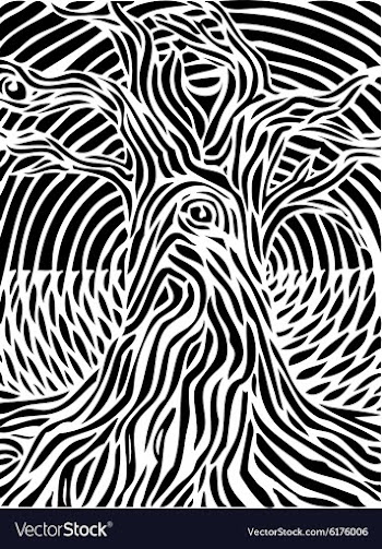 Ancient tree vector image