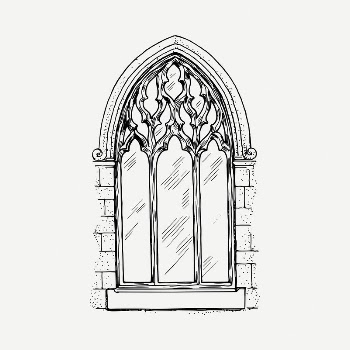 Ancient window drawing, vintage illustration | Free PSD - rawpixel