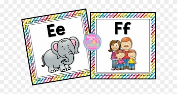And Finally, There Are Alphabet Cards For You To Hang - Cartoon
