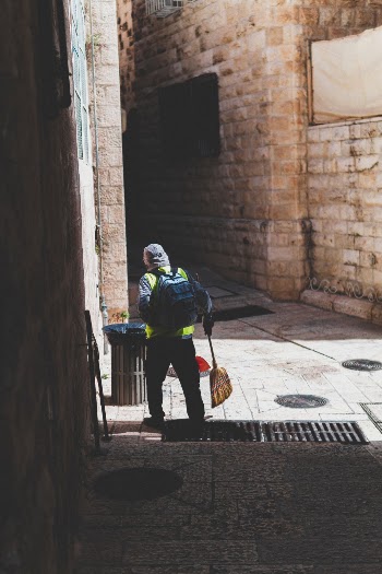 And I was wondering why these thousand year old streets were so clean...