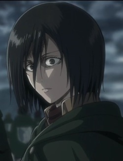 and mikasa's face ??? | Tumblr