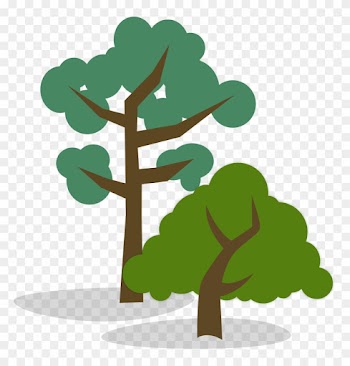 And Short Tree Clipart - Tall Tree Short Tree