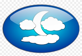 And The Moon - Clouds Moon And Night Clip Art