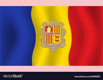 andorra flag background