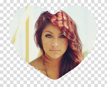 Andrea Russett Heart, woman's face transparent background PNG clipart