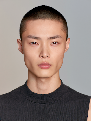 Androgynous East Asian Male Fashion Model Portrait