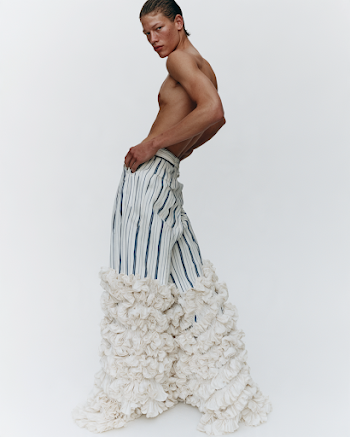 Androgynous Fashion Editorial: Striking Textures and Styles