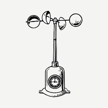 Anemometer drawing, vintage illustration psd. | Free PSD - rawpixel