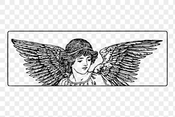 Angel border png sticker vintage | Free PNG - rawpixel