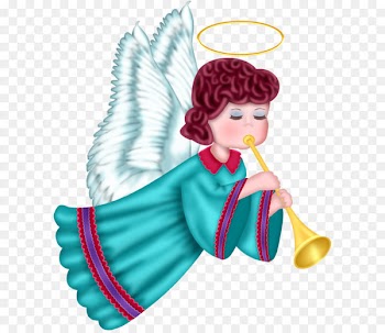 Angel Cherub Clip art - Cute Angel with Blue Robe Free PNG Clipart Picture 