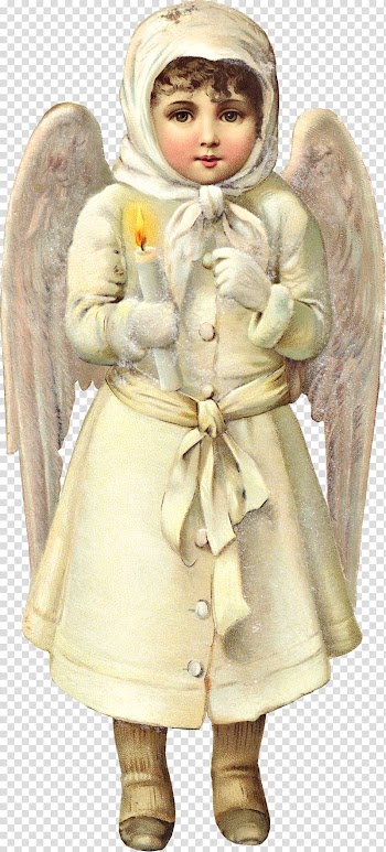 Angel Cherub Victorian era Christmas Bokmärke, angel transparent background PNG clipart
