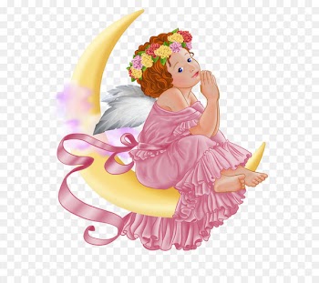 Angel Computer file - Angel and Moon PNG Picture 