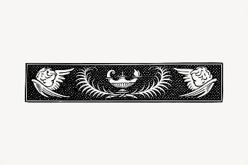 Angel divider clipart, vintage hand | Free Vector - rawpixel