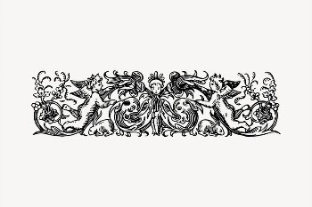 Angel divider clipart, vintage hand | Free Vector - rawpixel