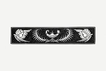 Angel divider drawing, vintage illustration | Free PSD - rawpixel