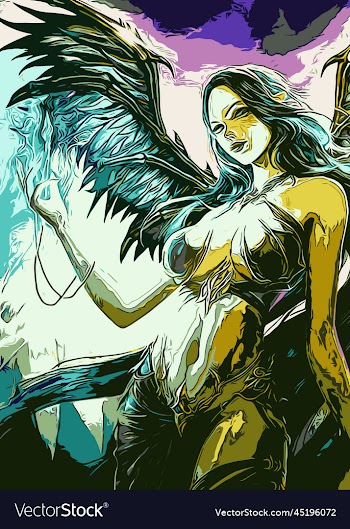angel fantasy creative poster image