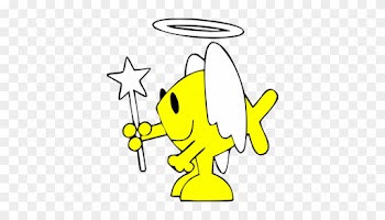 Angel Fish Clipart - Angel Fish With A Halo