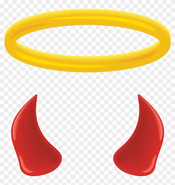 Angel Halo Devil Clip Art - Devil Horns Clip Art