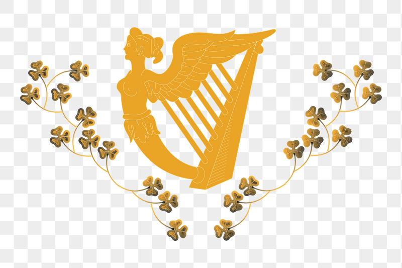 Angel harp png sticker illustration, | Free PNG - rawpixel