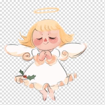 Angel illustration, Watercolor painting Angel , The angel of prayer transparent background PNG clipart