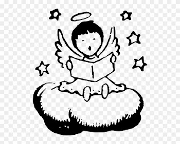 Angel In Clouds Clip Art