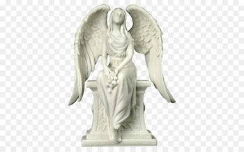 Angel of Grief Statue Weeping Angel Stone sculpture - valentine's day poster background material psd 